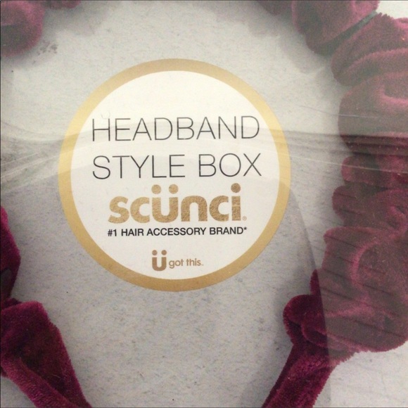 SCUNCI VELVET HEADBAND AND HAIRCLIPS SET NWT - Picture 6 of 13